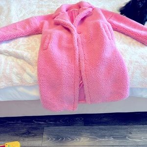 Misguided teddy coat